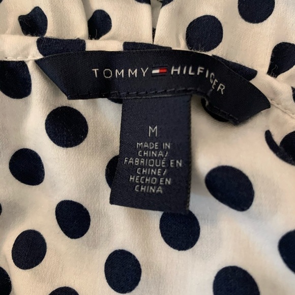 Tommy Hilfiger polka dot Cotton top, size M - Picture 4 of 4